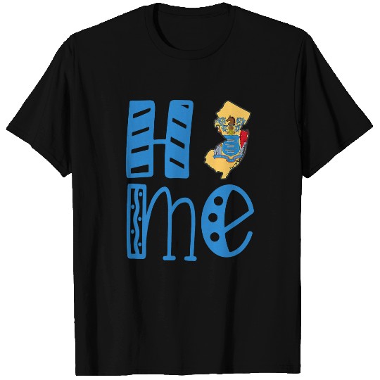 homes New Jersey in Art Block Letters T-Shirts