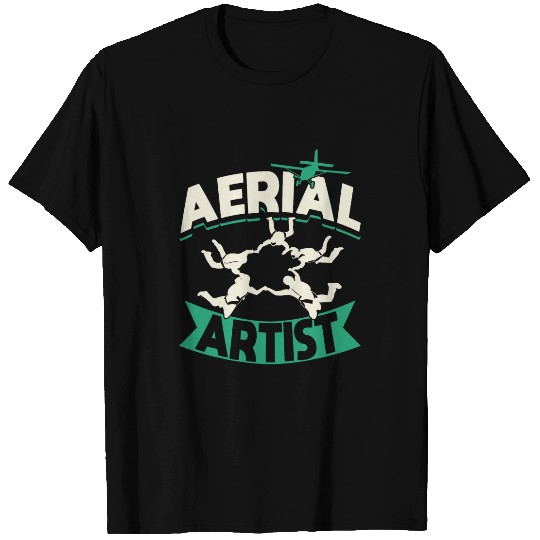 Skydiving Skydiver Plane Parachute Aerial Artist T-Shirts