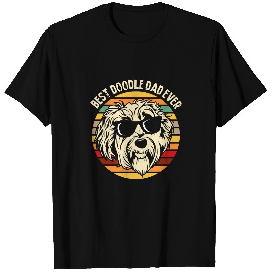 Mens bests Doodle Dad Ever Labradoodle Goldendoodle T-Shirts