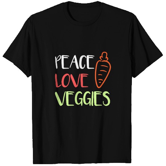 Peace Love Veggies Vegetable T-Shirts