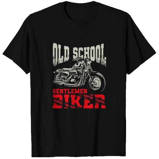 Mens Old School Gentlemen Biker Motorcycle T-Shirts