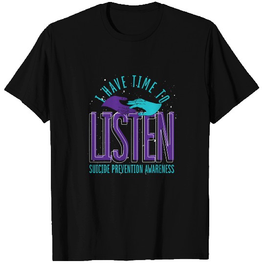 Mental Health Teal Purple Hands suicides Prevention T-Shirts