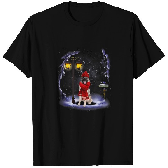 Discover Norwegian Elkhound Santa Snow Christmas Light Winter Pajama T-Shirts