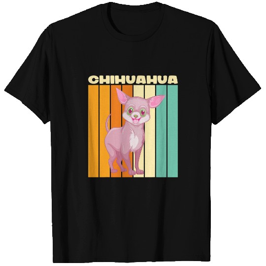Discover Retro Sunset Chihuahua Mom Silhouette Dog Lover T-Shirts