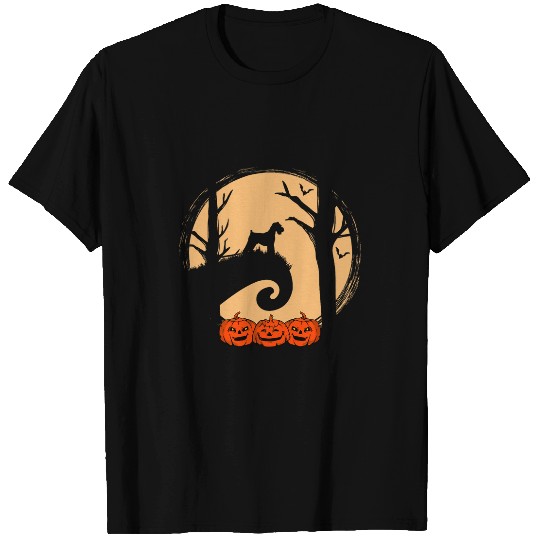 Discover Miniature Schnauzer And Moon Pumpkin Halloween Costume Dog T-Shirts