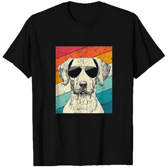 Retro vintages Rhodesian Ridgeback with Sunglasses Dog Lovers T-Shirts