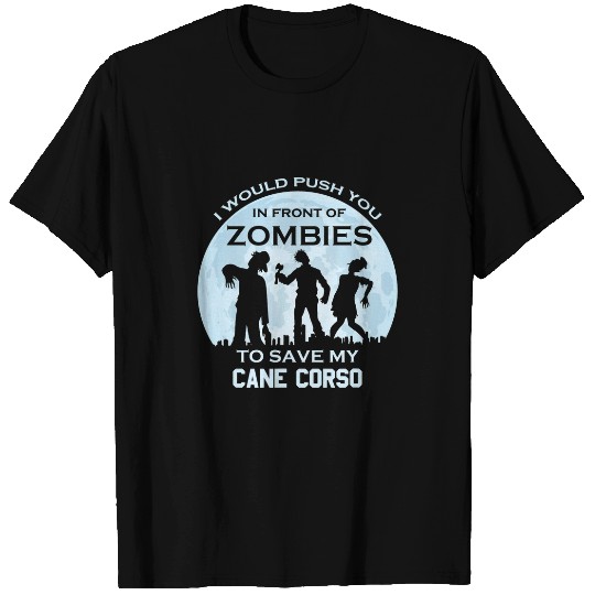 Funny Zombie Halloween Pet Cane Corso T-Shirts