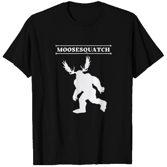 White Moosesquatch Funny MooseSassquatch Cryptid Creature T-Shirts