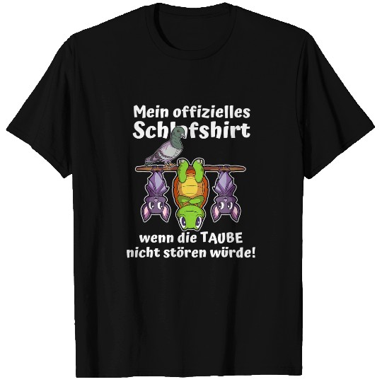 Turtle Bats Pigeon My Official Sleep T-Shirts