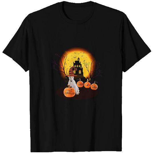 Funny Bull Terrier Halloween For Kids Mom Dad Love Dog T-Shirts