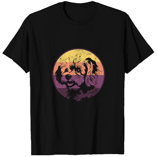 Minimalist Sunset Bichon Frise T-Shirts