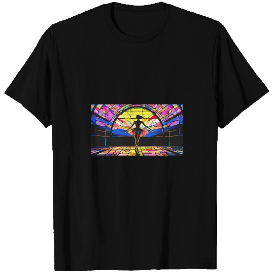 Stained Glass Ballet Dance Top for Girls T-Shirts