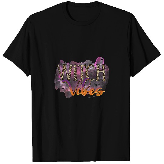 Witch Vides Spider Bat Graphic Halloween T-Shirts