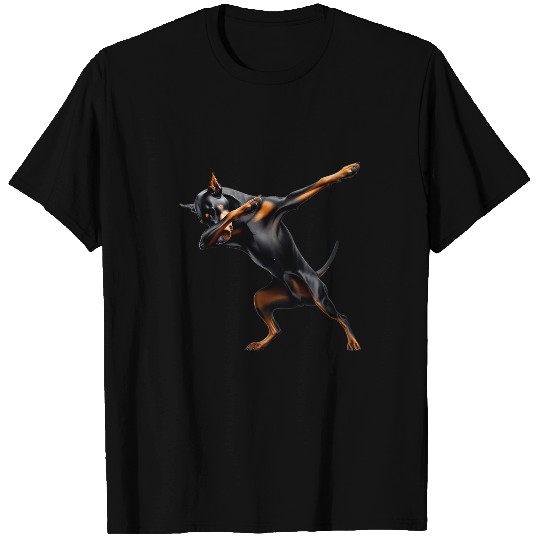 Funny Dabbings Doberman Dog Puppy Lover T-Shirts