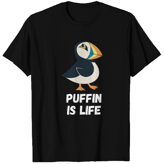 Puffin Is Life Iceland Animal Puffin Bird Lover Sea Bird T-Shirts