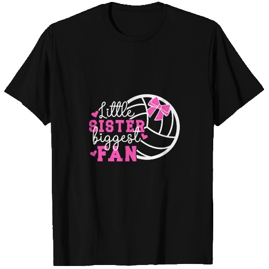 Little Sister Volleyball Sister Of A Volleyball Player T-Shirts
