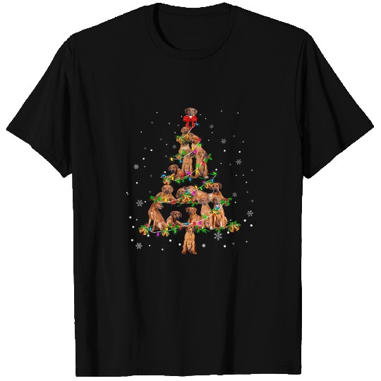 Rhodesian Ridgeback Christmas Tree XMas T-Shirts