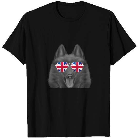 Schipperke Dog Union Jack Sunglasses T-Shirts