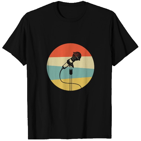 Retro Karaoke Singing Bar Microphone Music Songs Singer T-Shirts