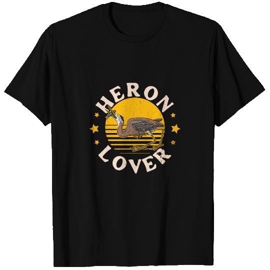 Discover Heron water wildlife birdwatching birder biologist binocular 5 T-Shirts
