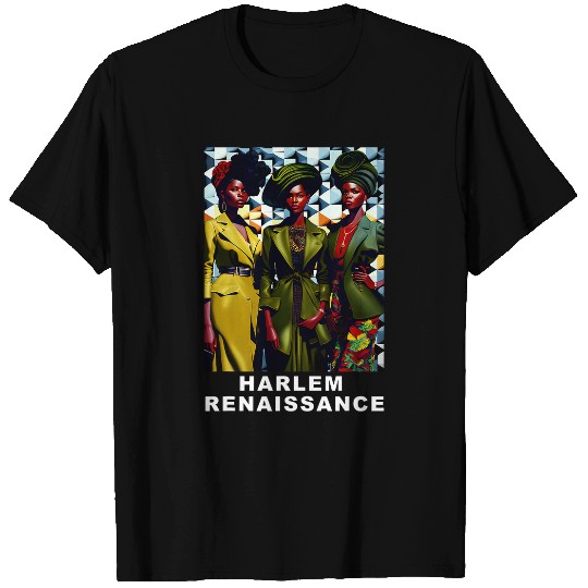 Harlem Renaissance 1920s Black History Month Abstract Art T-Shirts