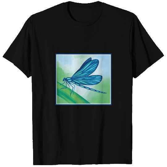 vintages Blue Dragonfly Realistic Blue Dasher Lovers Women T-Shirts