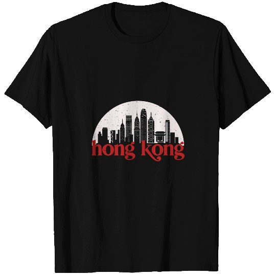 Hong Kong China vintages Classic City Skyline Cityscape Art T-Shirts