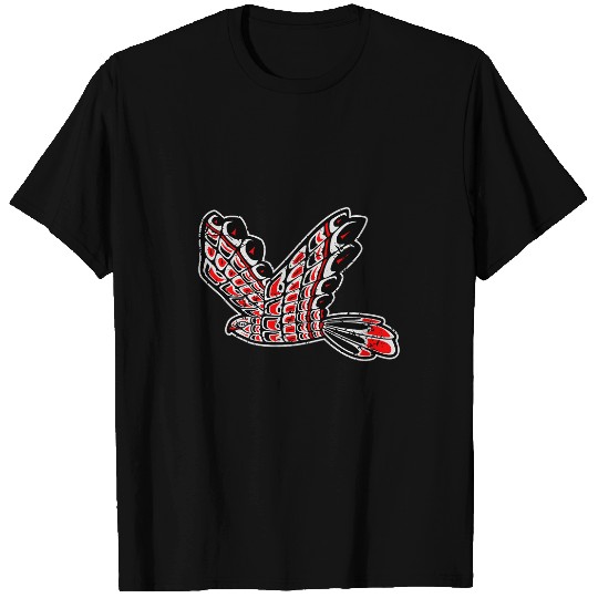 Red Tail Hawk Native American Tribal Bird Totem Birdwatcher T-Shirts