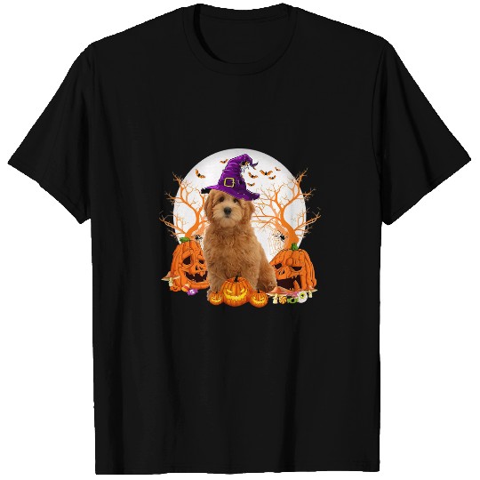 Dog Goldendoodle Halloween Goldendoodle Dog Jack O Lantern Pumpkin 40 T-Shirts