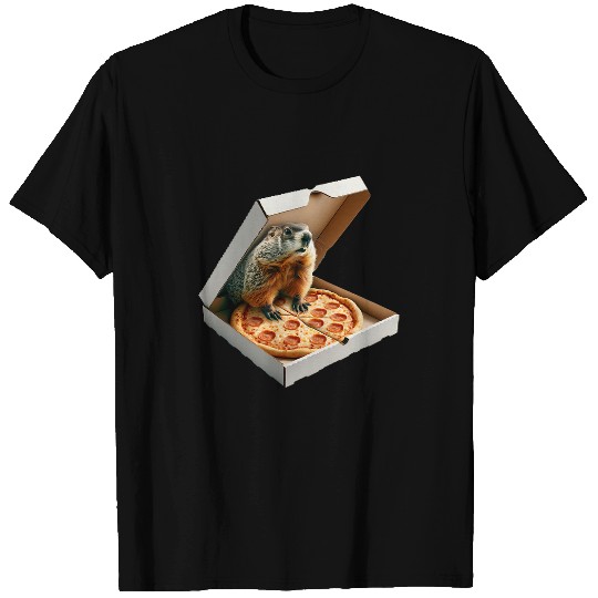 Pizza Loving Groundhog Day Prediction Adorable Groundhog Day 21 T-Shirts