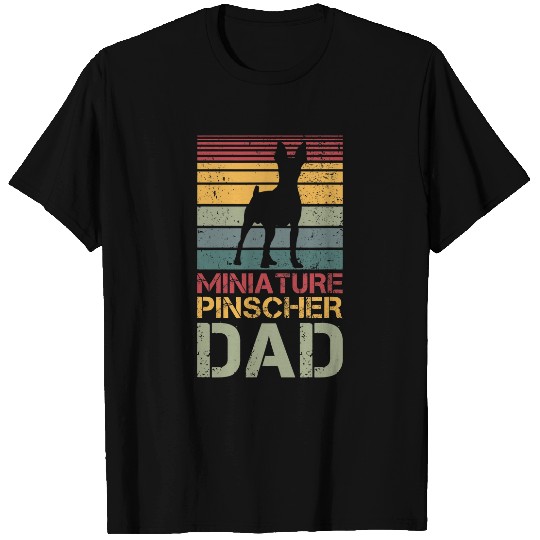 Mens Miniature Pinscher Dad T-Shirts