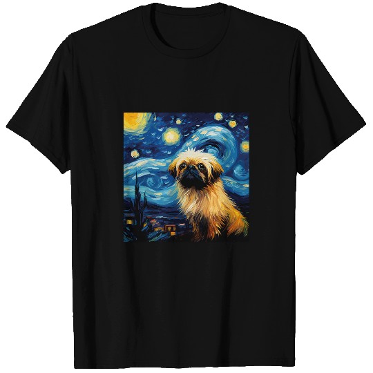 Pekingese Starry Night For Dog Mom Dog Dad T-Shirts