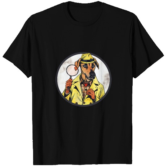 Rhodesian Ridgeback Detective Funny Dog Mystery T-Shirts