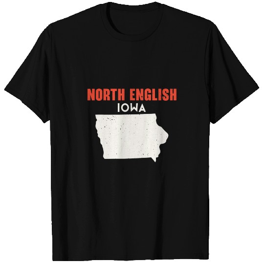 North English Iowa USA State America Travel Iowan T-Shirts
