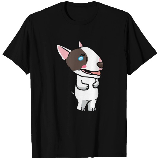 Miniature Bull Terrier Dog Laughter T-Shirts