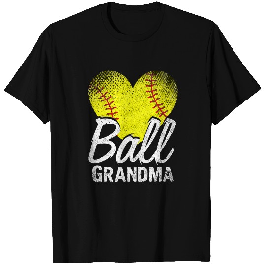 Softball Player Nana Mothers Day Ball Grandma Funny Softball T-Shirts