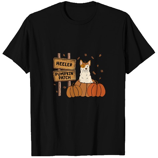 Red Heeler Pumpkin Patch Dog Lovers Thanksgiving Halloween T-Shirts
