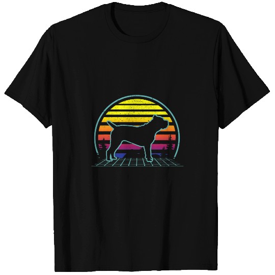 Vaporwave Retro Cane Corso Italian Mastiff Dog Bullmastiff T-Shirts