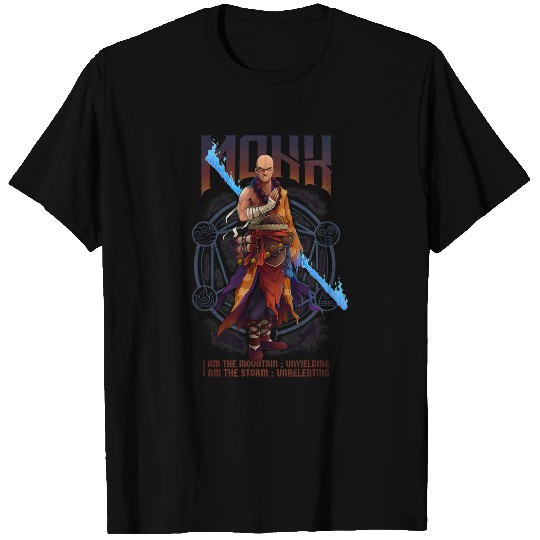 Monk The Storm Player Character Role Playing Game Funny RPG T-Shirts