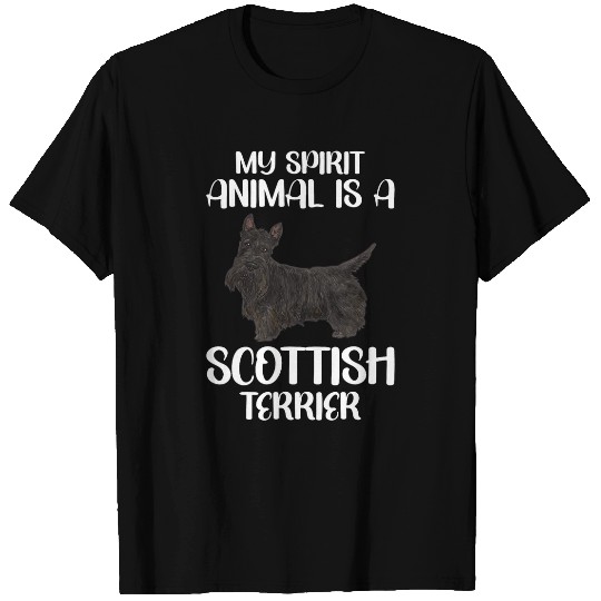 My Spirit Animal Is A Scottish Terrier Scottie Dog T-Shirts