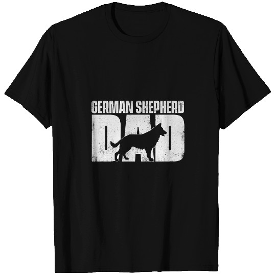 German Shepherd Dad Fathers Day Dog Owner Canine Lover T-Shirts