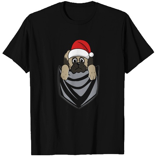 Pocket Graphic Pekingese Funny Dog Christmas Gift T-Shirts
