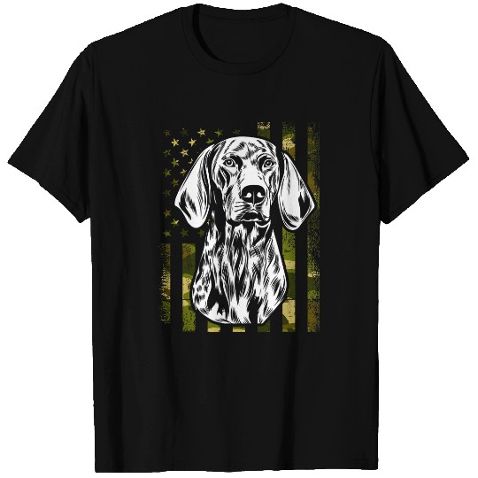 Patriotic German Shorthaired Pointer Dog American Flag T-Shirts
