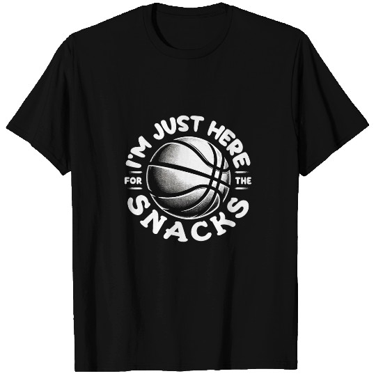 Im Just Here For The Snacks Funny Fantasy Basketball League T-Shirts