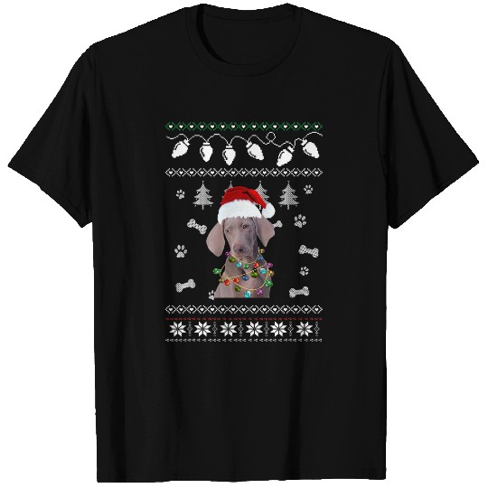 Weimaraner Dog Christmas Lover Dog T-Shirts