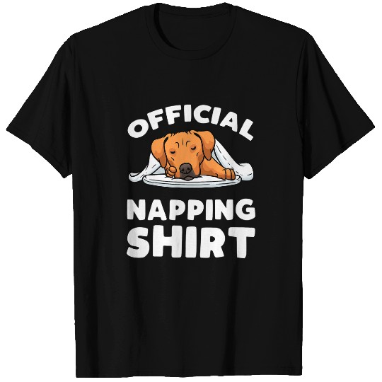 Rhodesian Ridgeback Dog Sleeping T-Shirts