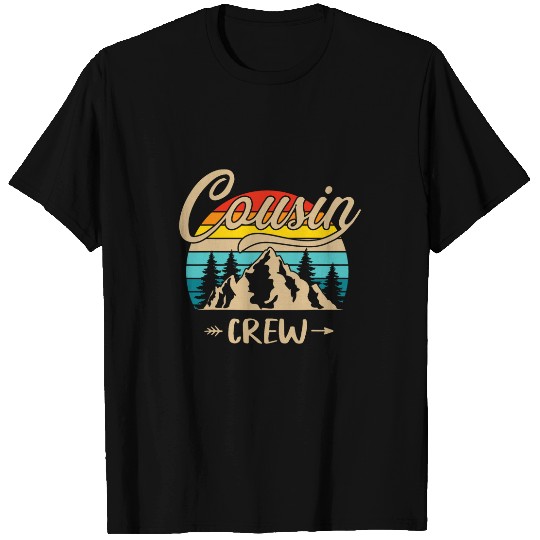 Retro Summer Family Vacation Camping Outdoor Cousin Crew 1 T-Shirts
