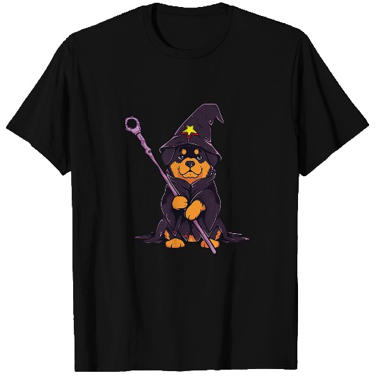 Rottweiler Wizard Funny Dog Magic 1 T-Shirts
