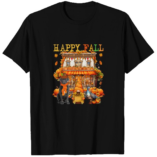 Happy Autumn Thanksgiving Cane Corso Gnome Turkey Pumpkins T-Shirts