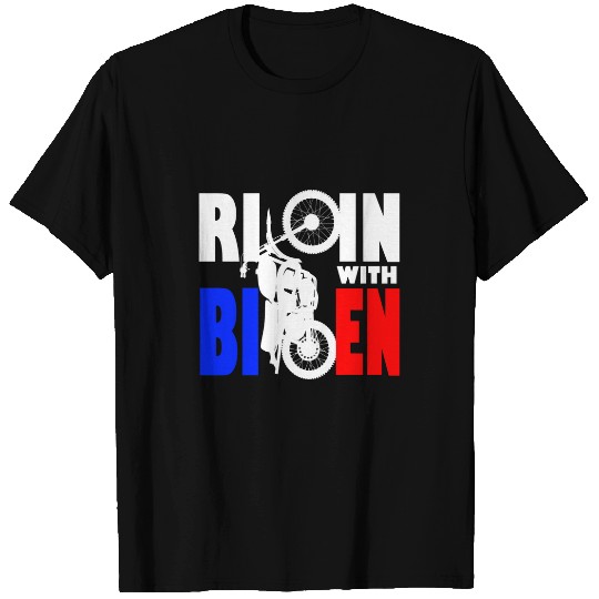 Ridin With Biden Motorcycle Cool Uncle Joe President 2 T-Shirts